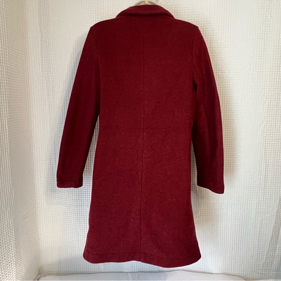Blashe, maroon long coat, size small - Picture 5 of 7
